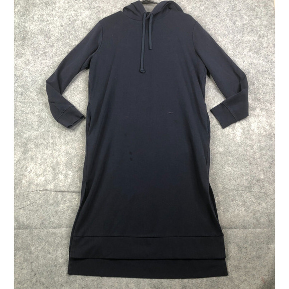 SWEATY BETTY Beyond Hooded Sweat Dress Size Large Blue Style SB8836 - Picture 1 of 13